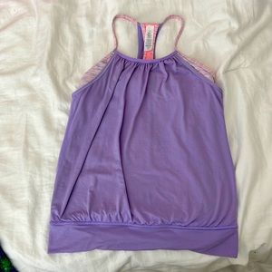 Ivivva athletic tank tops size 12 built in sports bra.